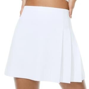 Alice+Olivia SEMIRA PLEATED MINI SKIRT in White
